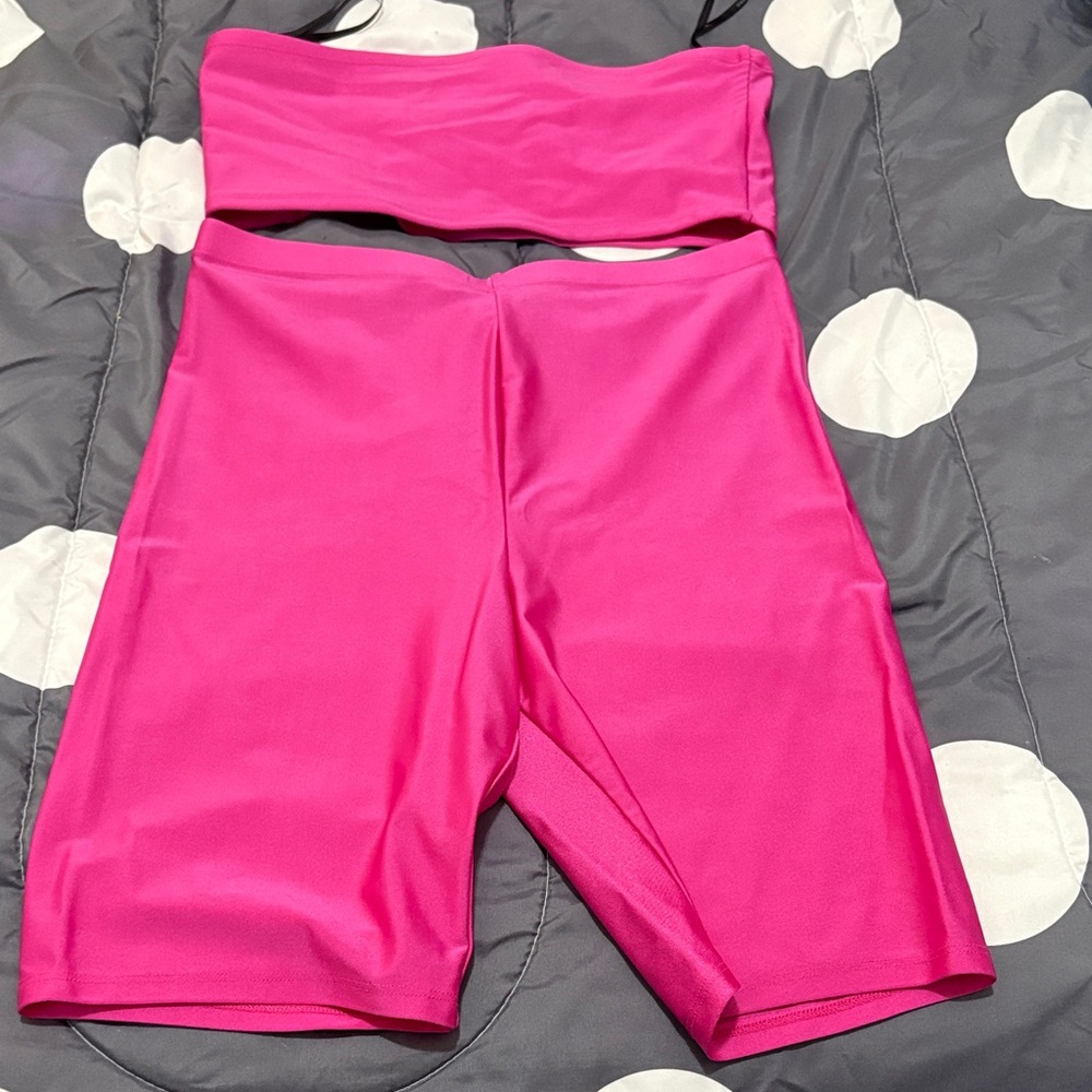 Forever 21 Hot Pink Bike Shorts